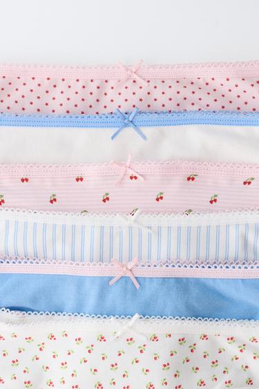 6-14 ANS/ LOT SIX CULOTTES RAYURES ET CERISES - Multicolore de Zara - Image 1