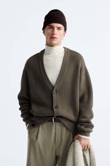  ZHILI Suéter de punto fino para hombre, 100% lana merino, DXL  grande y alto, cuello alto, Marrón, XS : Ropa, Zapatos y Joyería