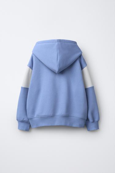 SWEAT À CAPUCHE JOGGING BRODÉ - Bleu clair de Zara - Image 1