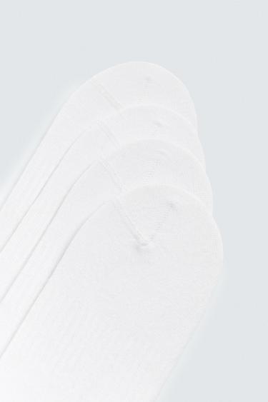 LOT DE 4 PAIRES DE PROTÈGE-BAS - Blanc de Zara - Image 1