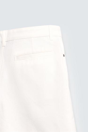 SHORT COUPE DÉCONTRACTÉE - Blanc de Zara - Image 10