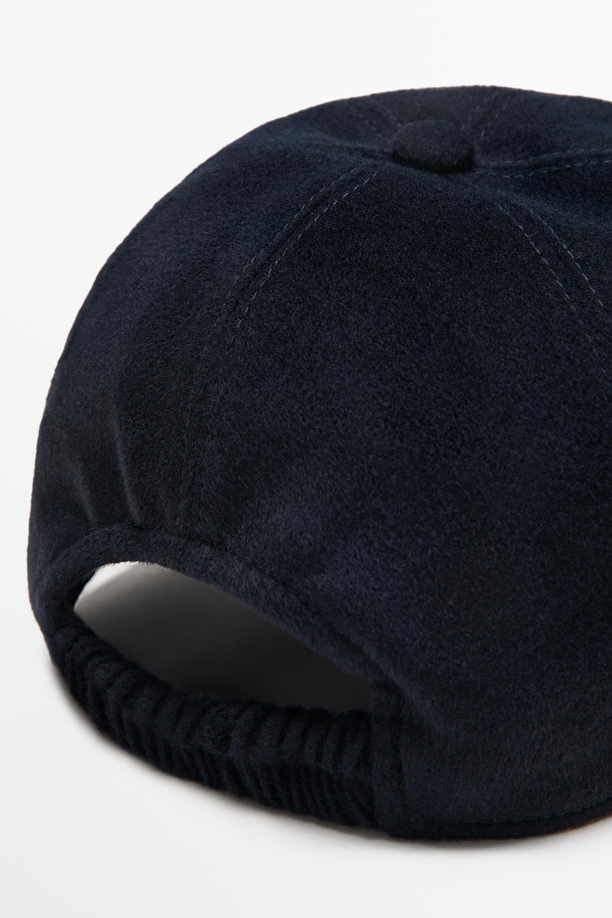 Casquette en laine mélangée