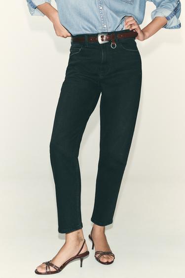 JEANS Z.01 MOM FIT COMFORT TIRO ALTO - Negro de Zara