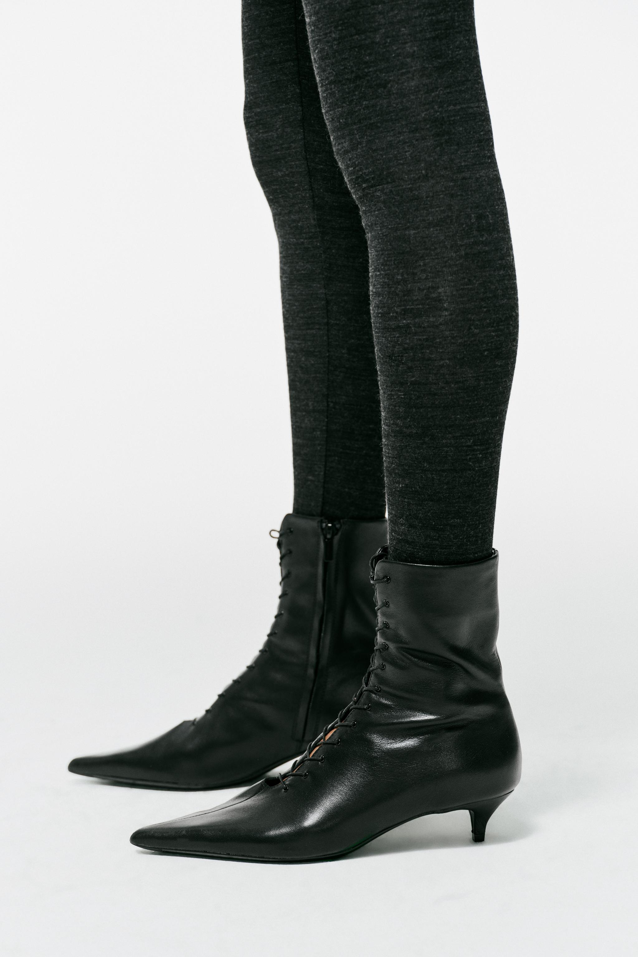 BOTTINES KITTEN CUIR