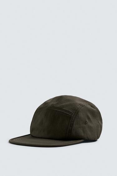 Zara TECHNICAL FLAT VISOR CAP - Earth