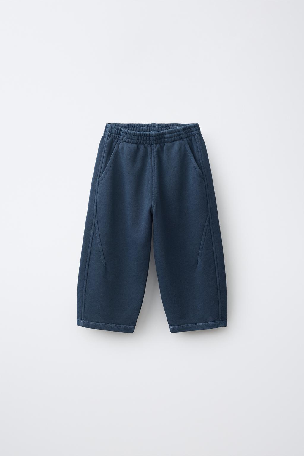 PLAIN BARREL TROUSERS