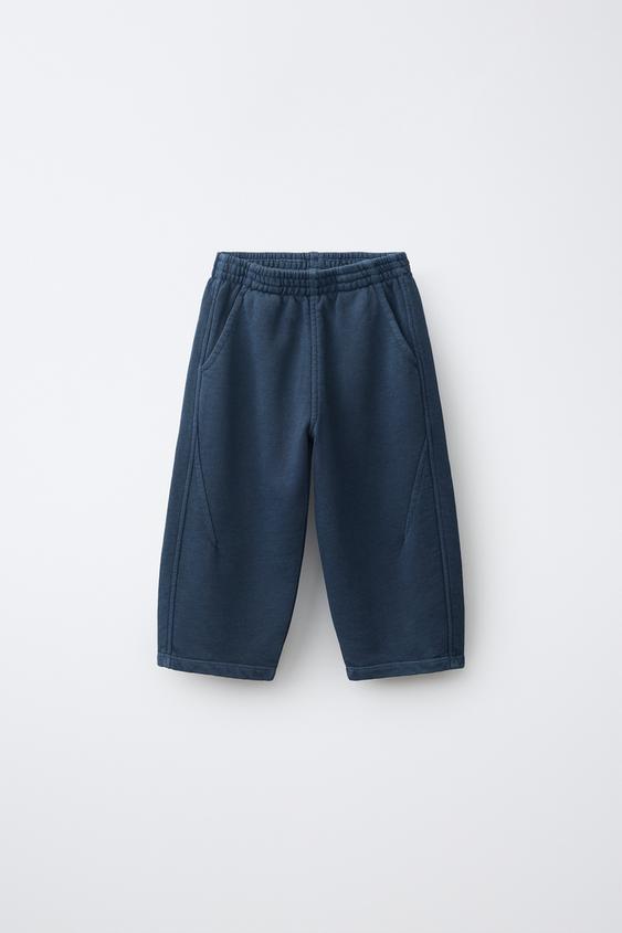 PLAIN BARREL TROUSERS - Navy blue de Zara - Imagen 0