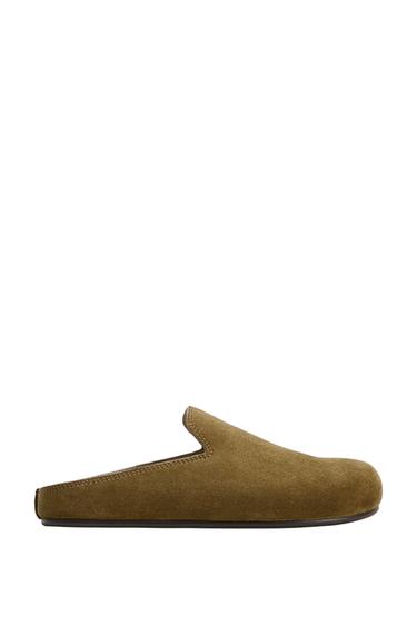 Zara CLOG SLINGBACK SHOES - Dark tan