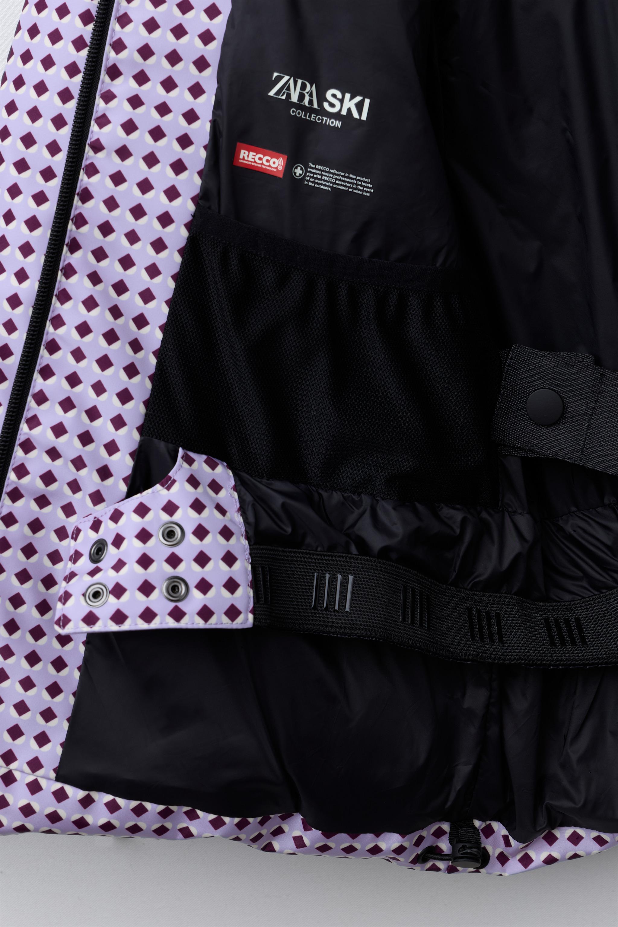 CASACO DE PLUMAS ESTAMPADO GEOMÉTRICO WATER RESISTANT E WINDPROOF