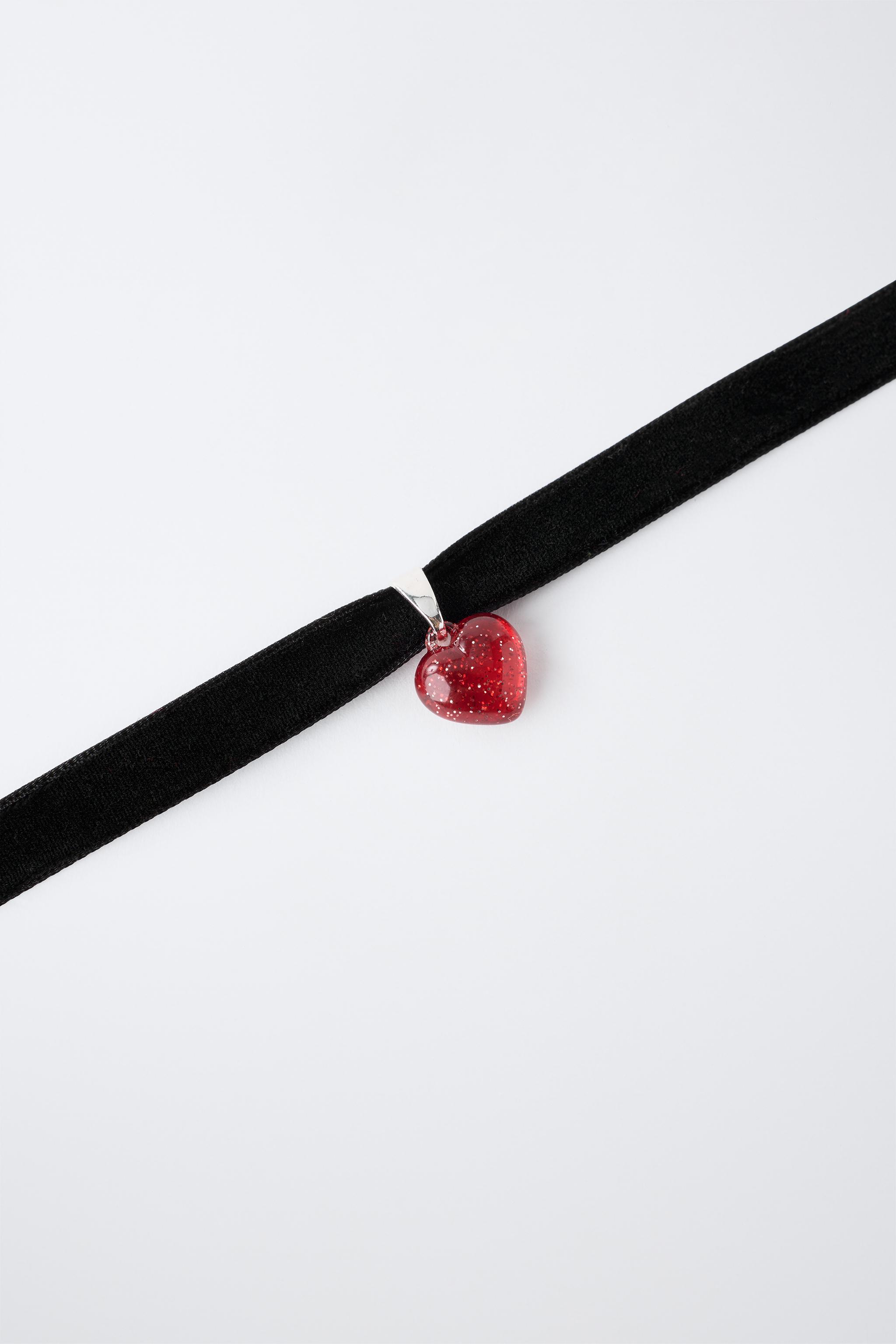 COLLIER CHOKER CŒUR DÉGUISEMENT VAMPIRE