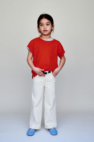 PLAIN T-SHIRT - Red by Zara