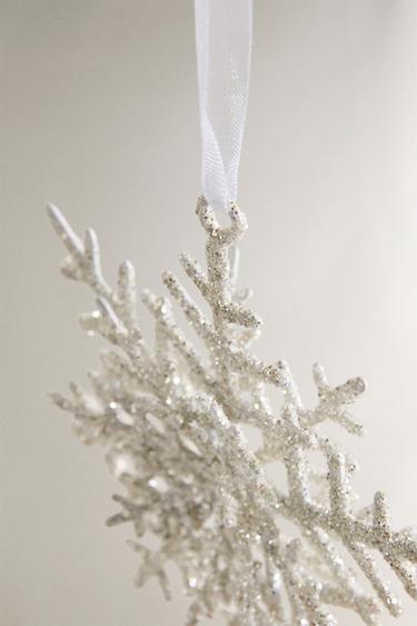 DÉCORATION SAPIN FLOCON NOËL - Argent de Zara - Image 2
