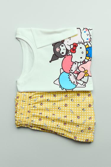 6-14 YEARS/ HELLO KITTY AND FRIENDS © SANRIO PRINT PYJAMAS - Yellow by Zara