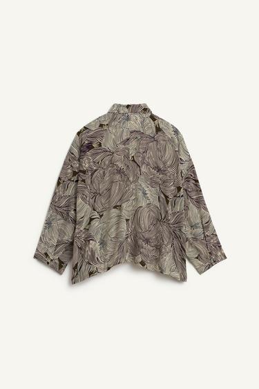 PRNTD SHRT - Purple by Zara - Image 6