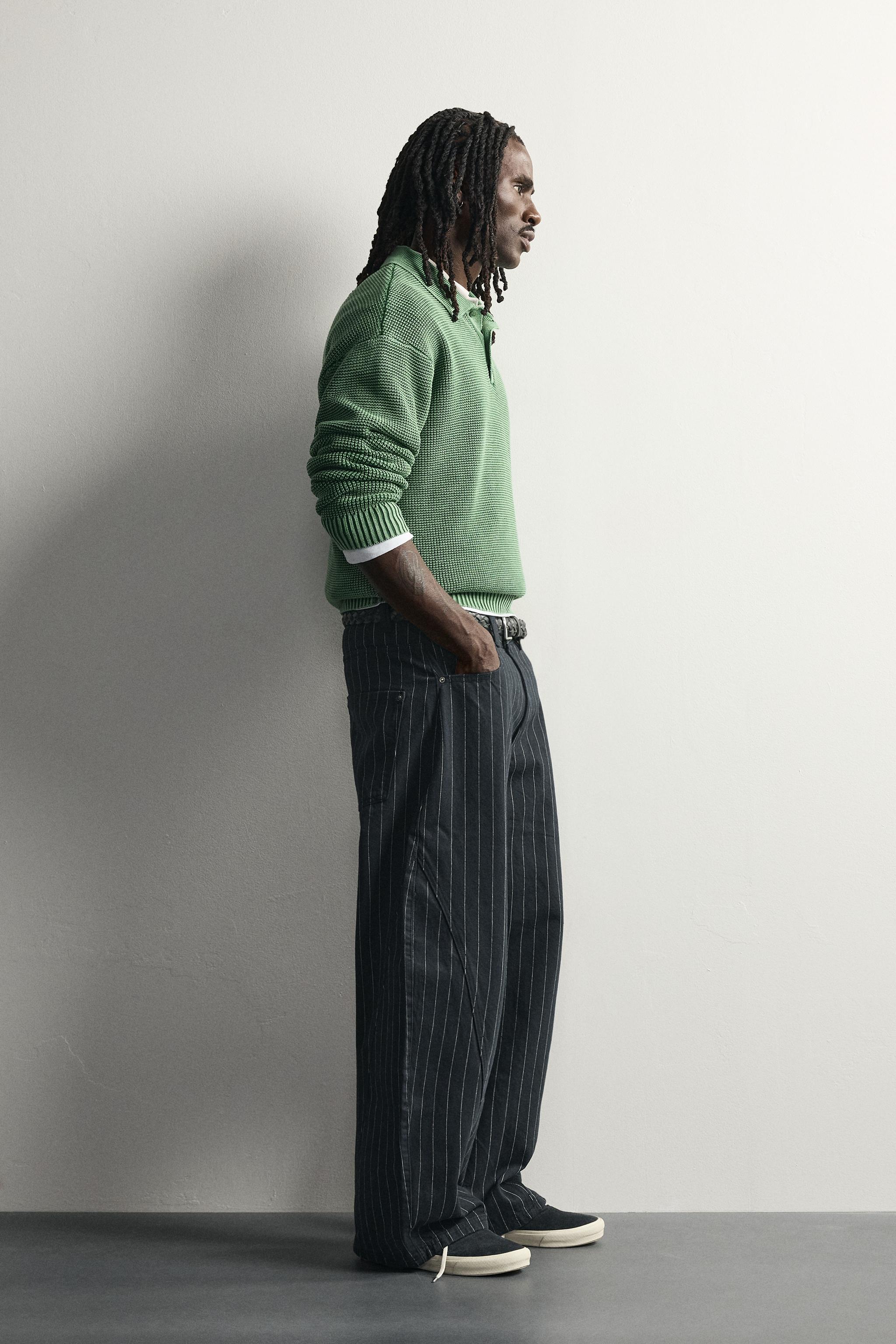 WASHED COTTON KNIT POLO