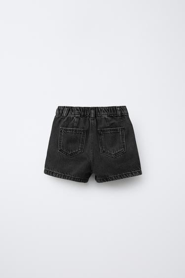 BERMUDA EN DENIM HIGH WAIST - Noir de Zara - Image 1