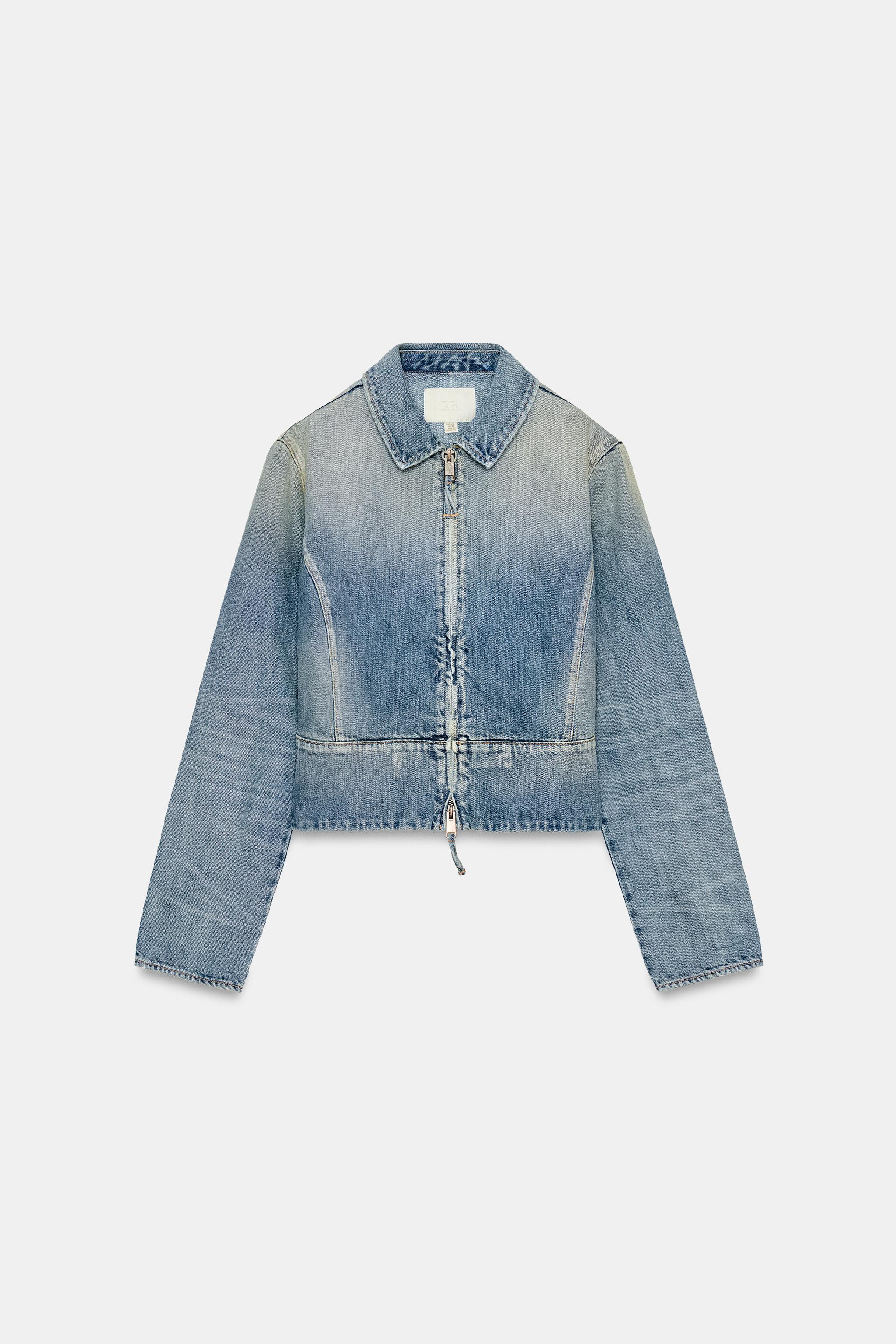 TRF ZIP-UP DENIM JACKET