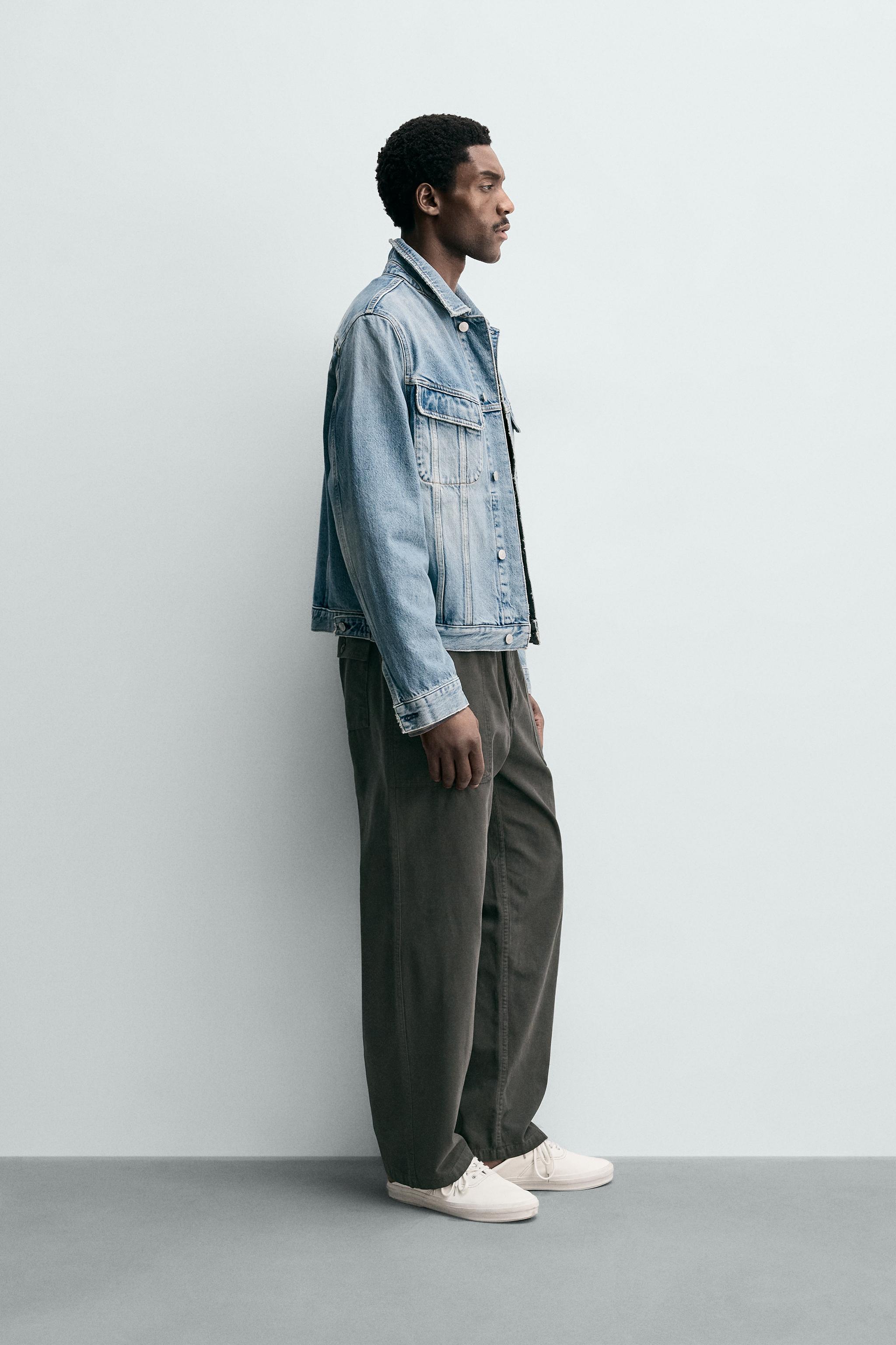 PANTALON COUPE DÉCONTRACTÉE À PASSANTS