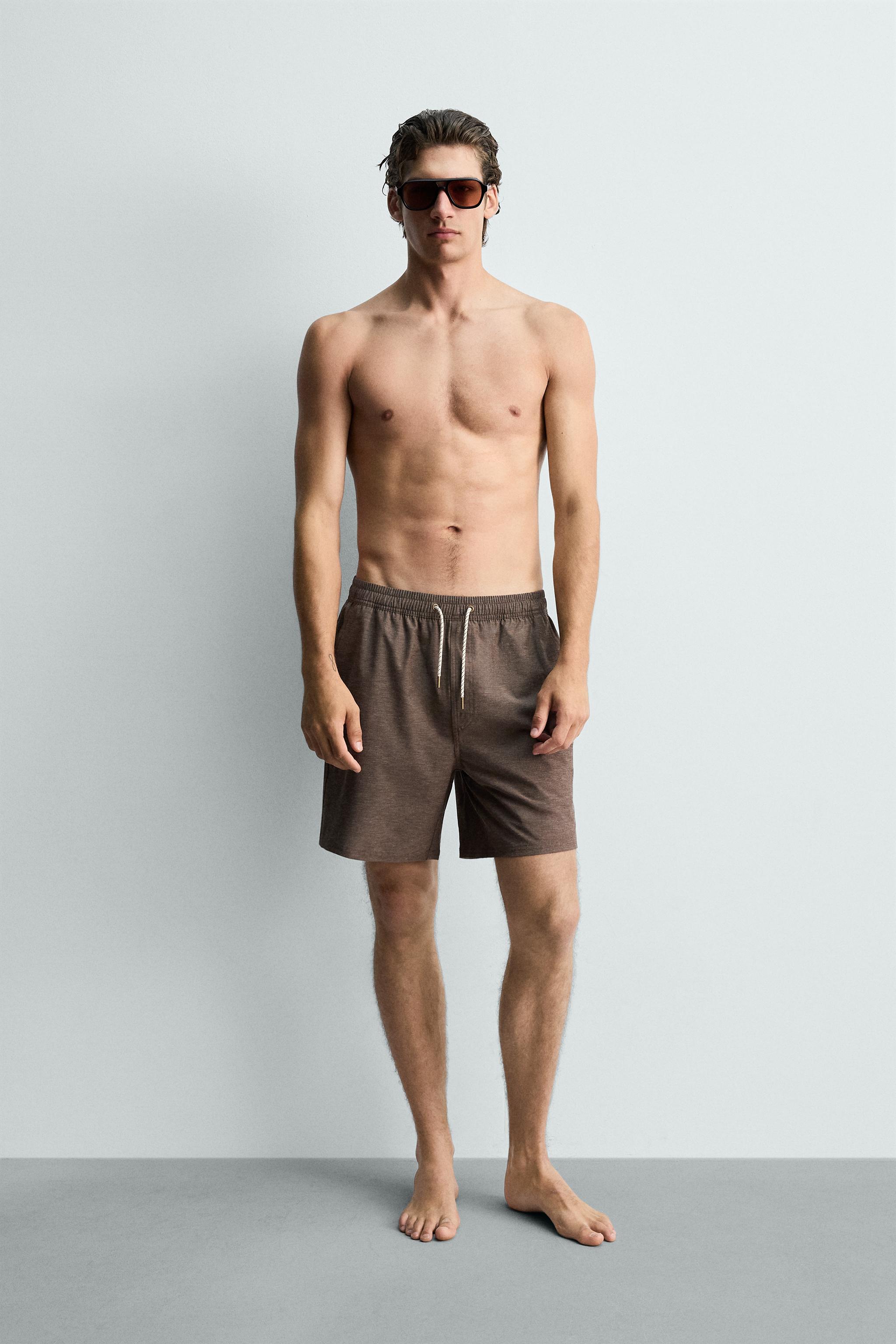 MAILLOT DE BAIN LONG TEXTURÉ