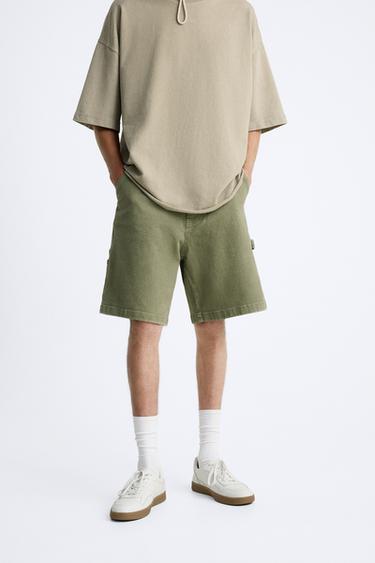 CARPENTER POCKET BERMUDA SHORTS - Khaki by Zara