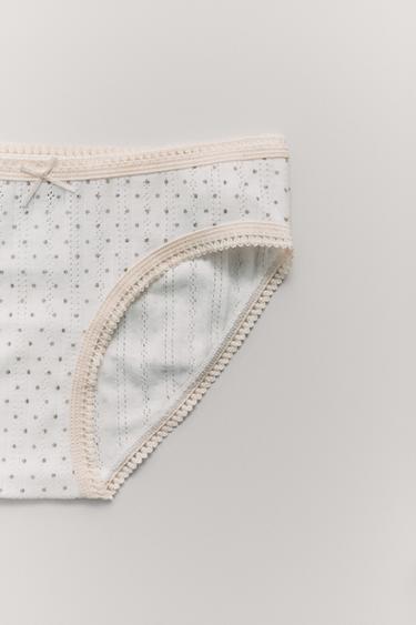 Zara AGES 6-14/ SIX-PACK OF PRINTED UNDERWEAR - taupe brown