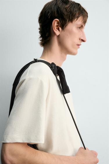 T-SHIRT RELAXED FIT COTON - LIN - Blanc de Zara - Image 5