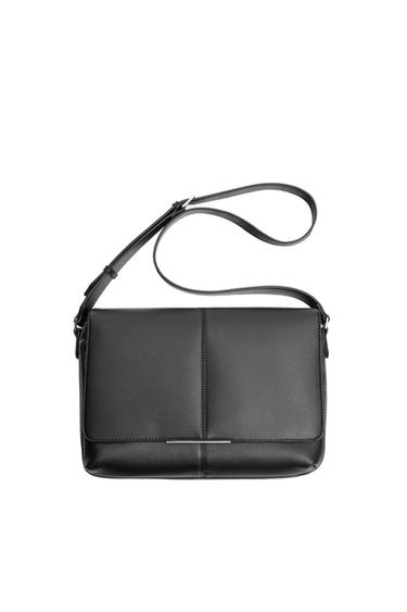 FLAP CROSSBODY BAG - Black by Zara