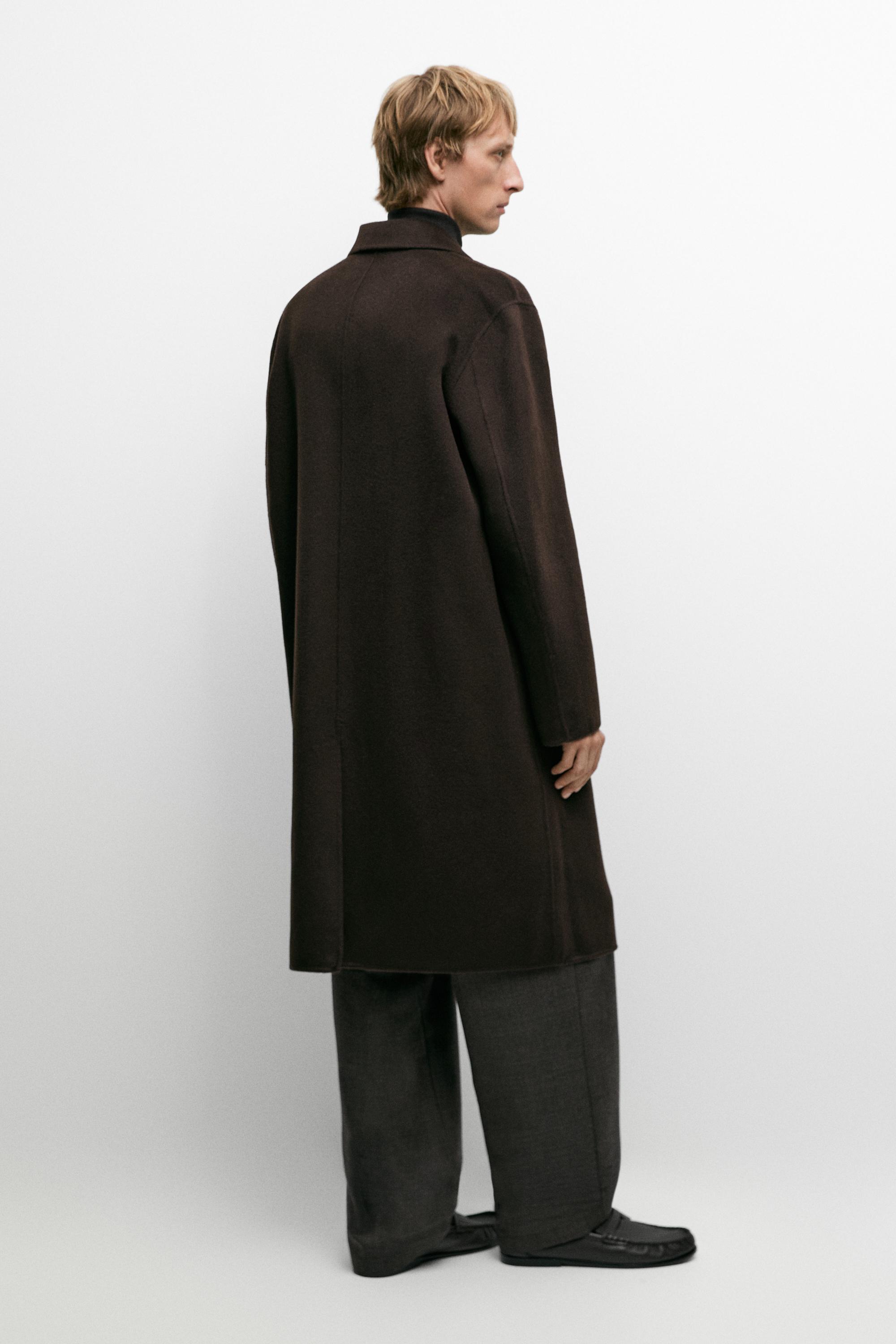 Manteau en double étoffe 100 % cachemire