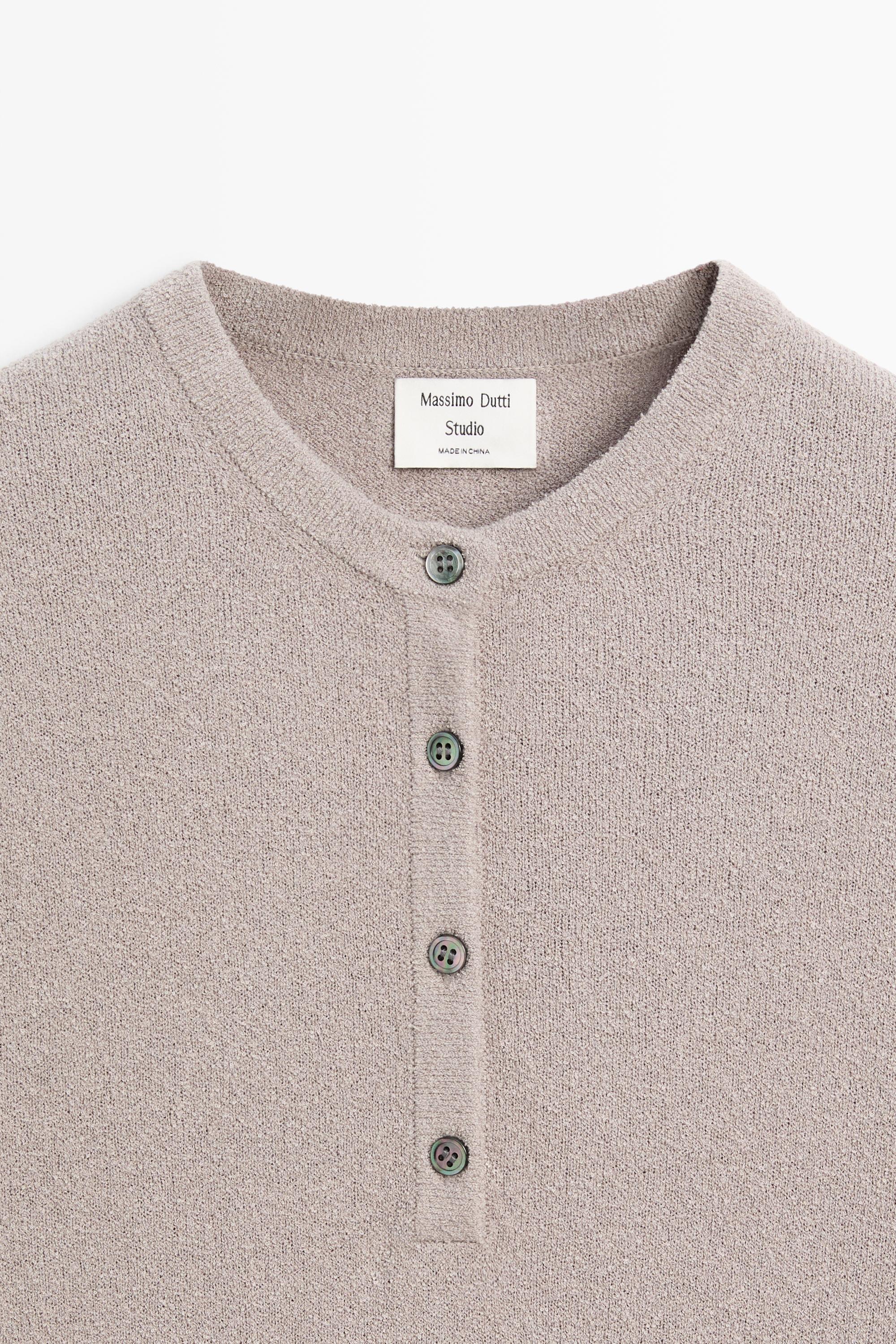 Pull en maille à boutons - STUDIO