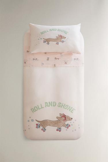 CHILDREN'S SKATER DOG DUVET COVER - Multicoloured by Zara - Image 0