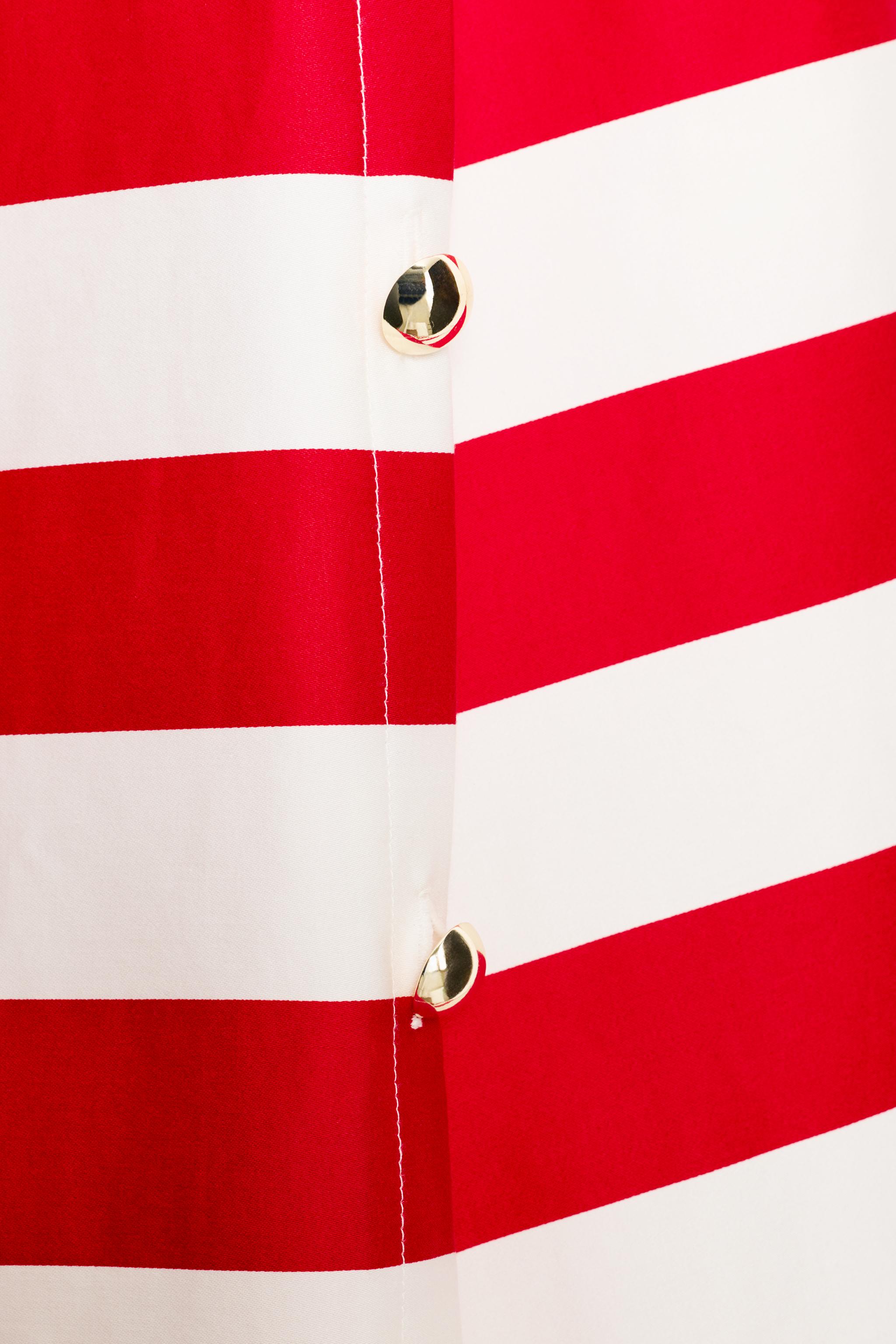 STRIPED MINI DRESS - White / Red | ZARA United States STRIPED MINI DRESS - White / Red | ZARA United States