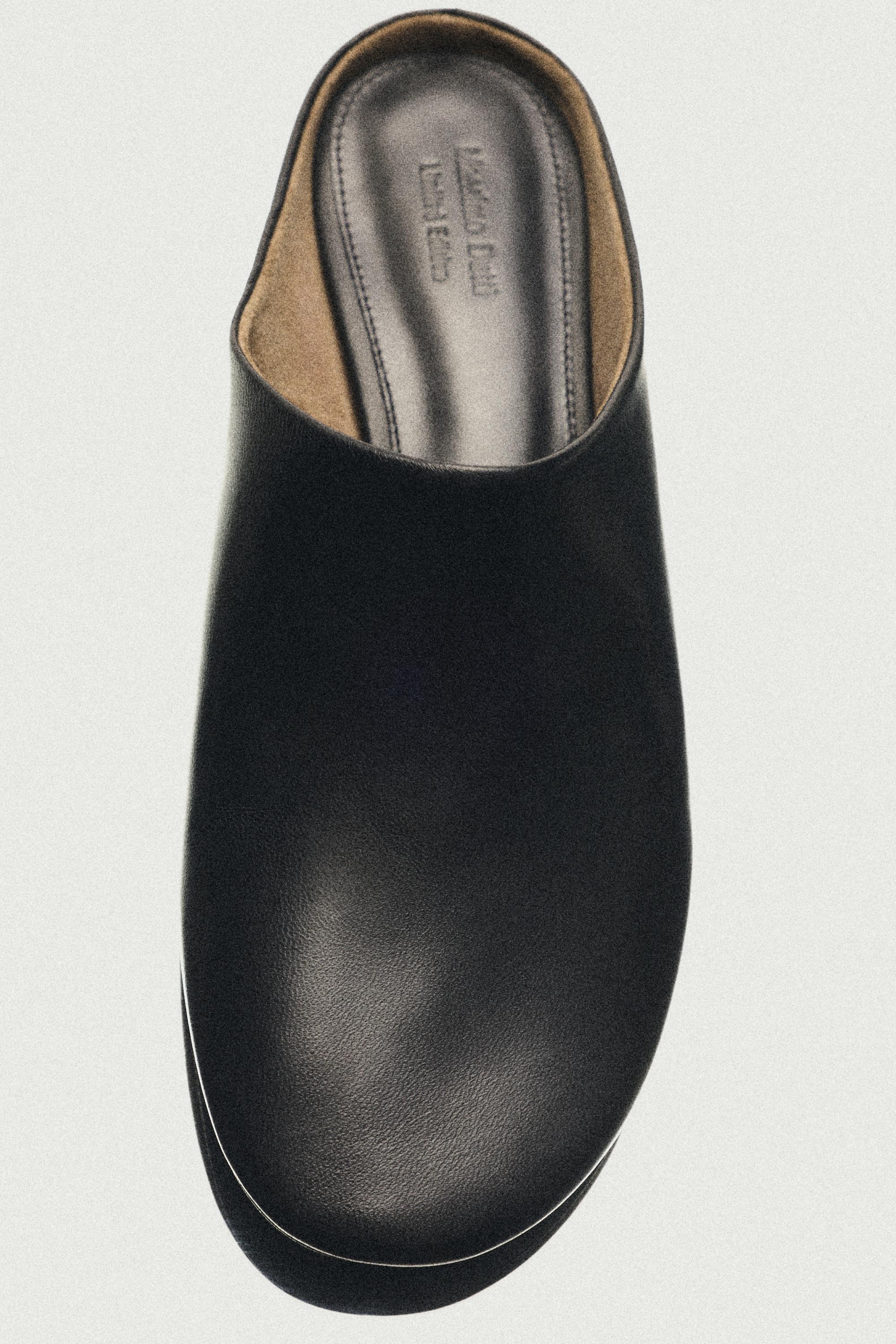 Low-heel leather mule - LIMITED EDITION