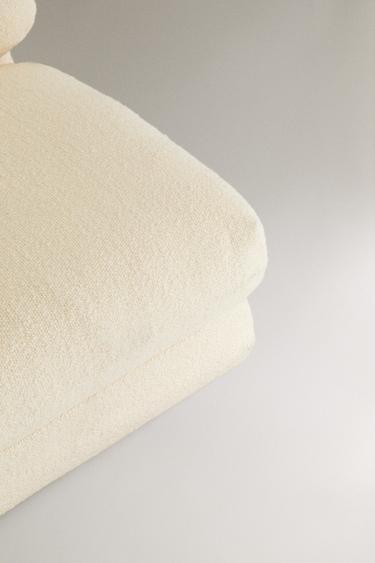 FOLDING BOUCLÉ ARMCHAIR - Ecru by Zara - Image 2