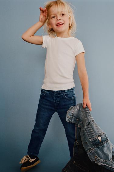 REGULAR FIT JEANS - Mid-blue by Zara