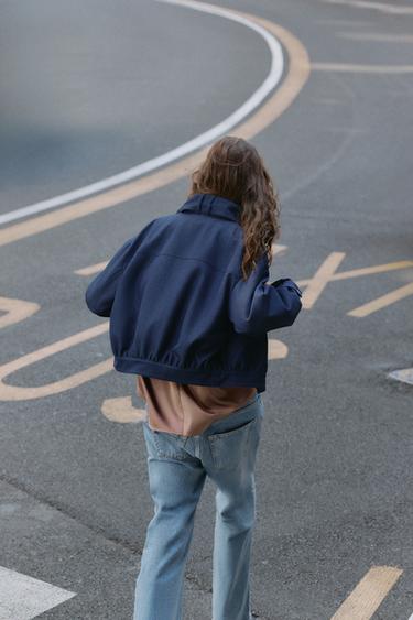 HIGH-NECK BOMBER JACKET - Indigo by Zara - Image 4