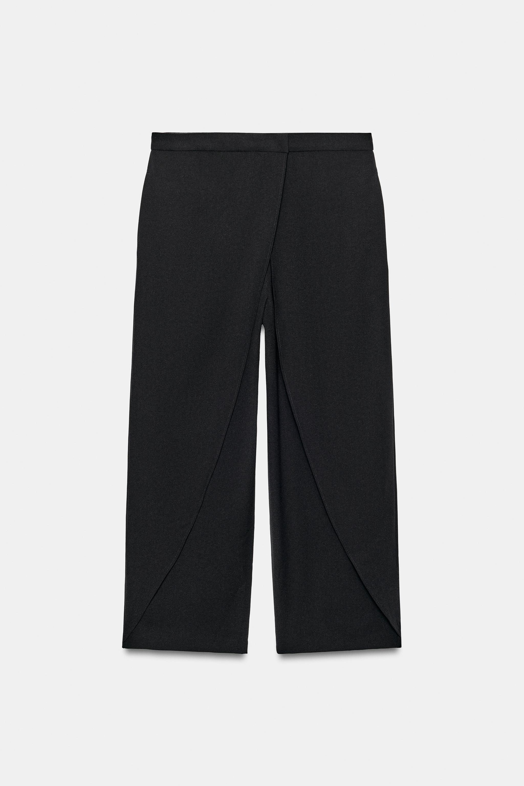 Женские брюки Zara ZW COLLECTION FRONT PLEAT PANTS — фото 7