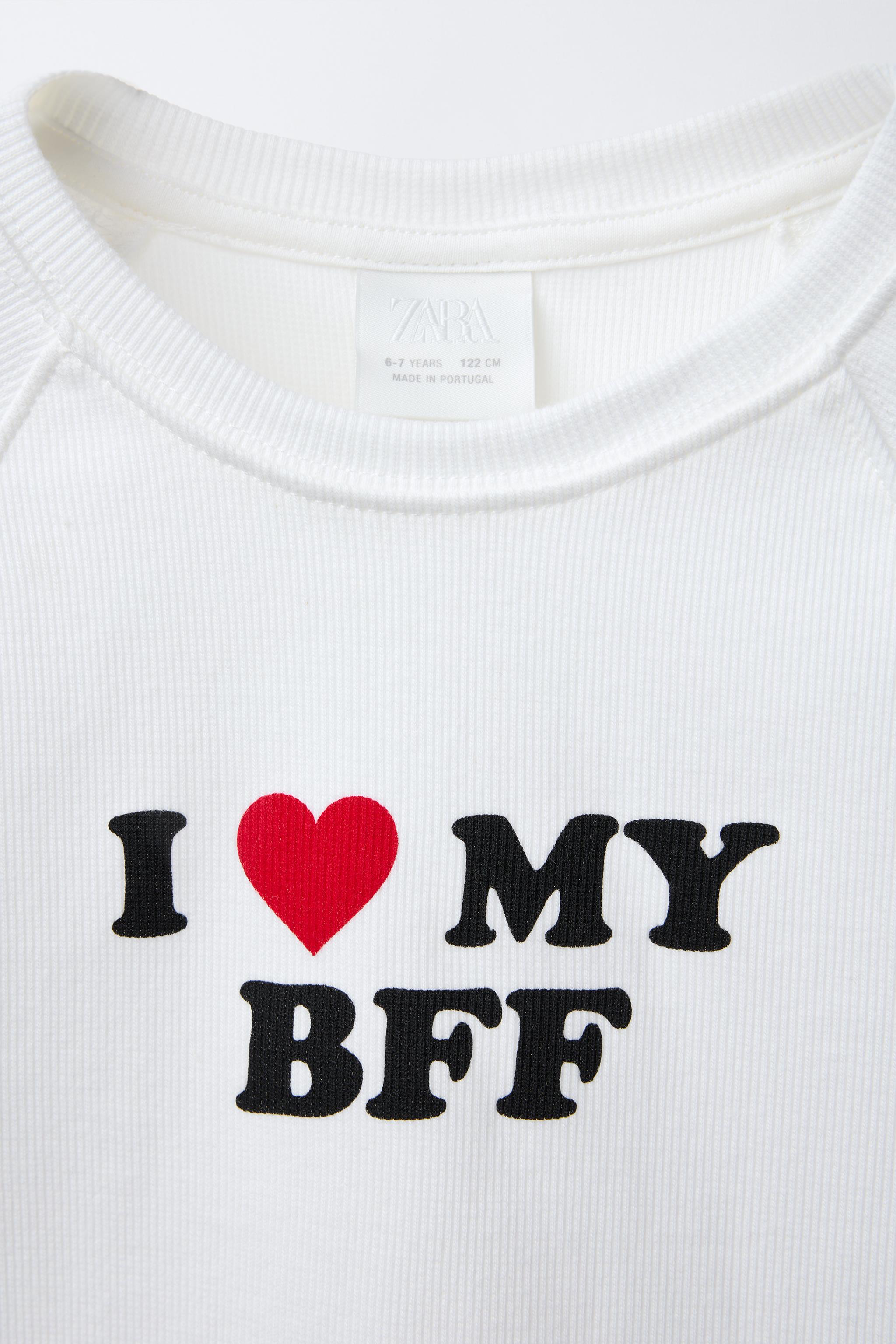RIBBED TEXT T-SHIRT - White | ZARA United States