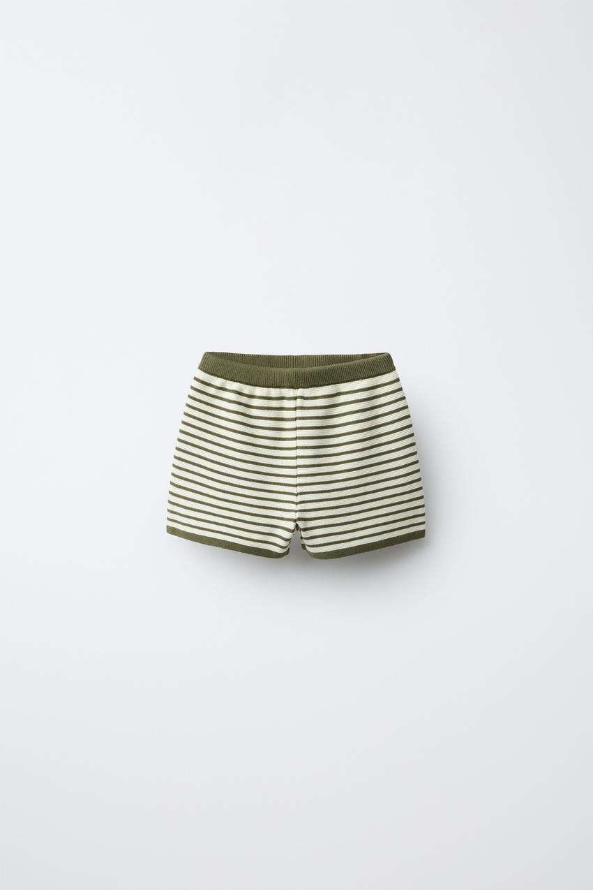 Short en molleton - Crème/rayé - FEMME | H&M FR Short en molleton - Crème/rayé - FEMME | H&M FR