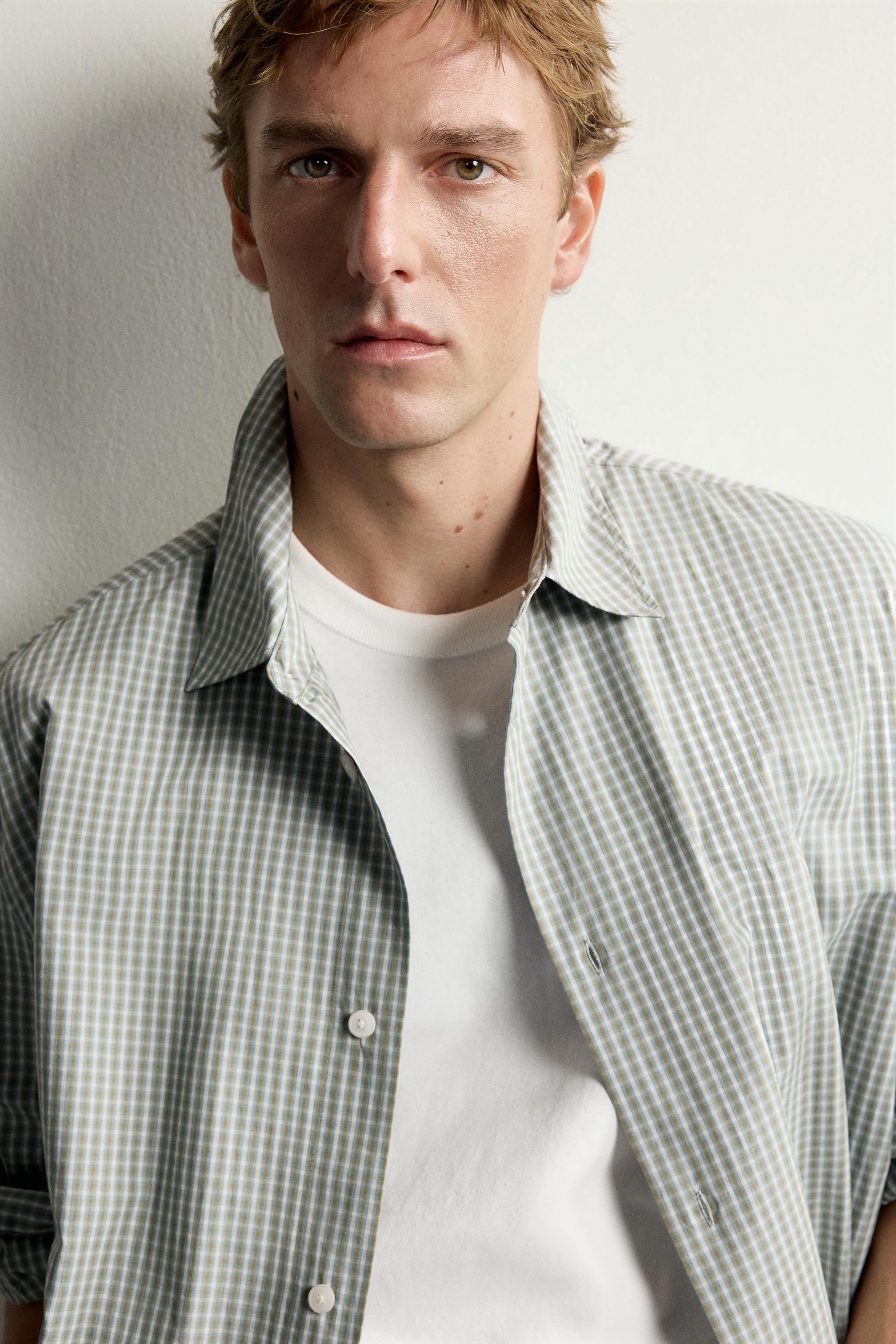 CHEMISE RELAXED FIT CARREAUX