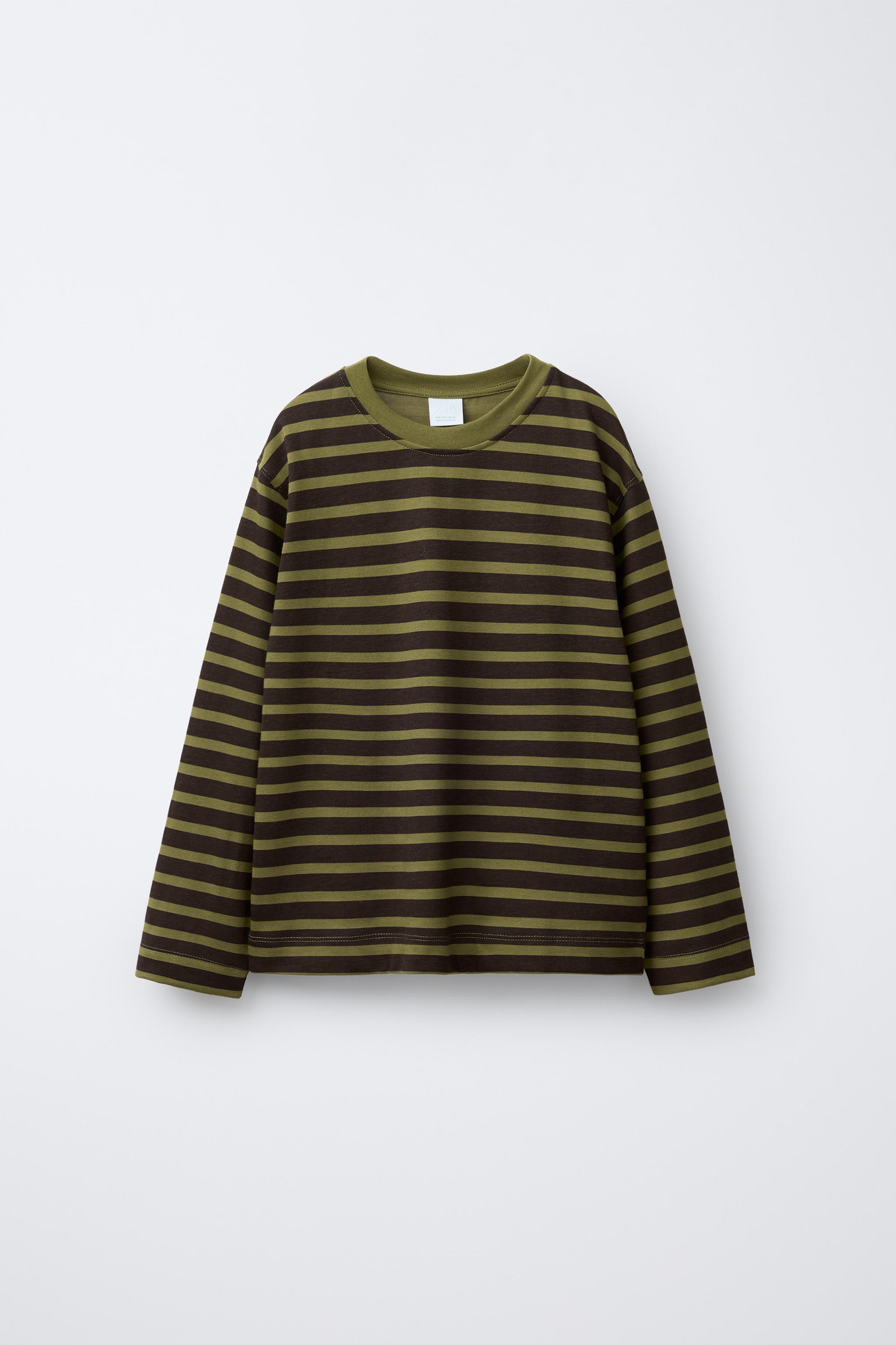 STRIPED PRINT T-SHIRT