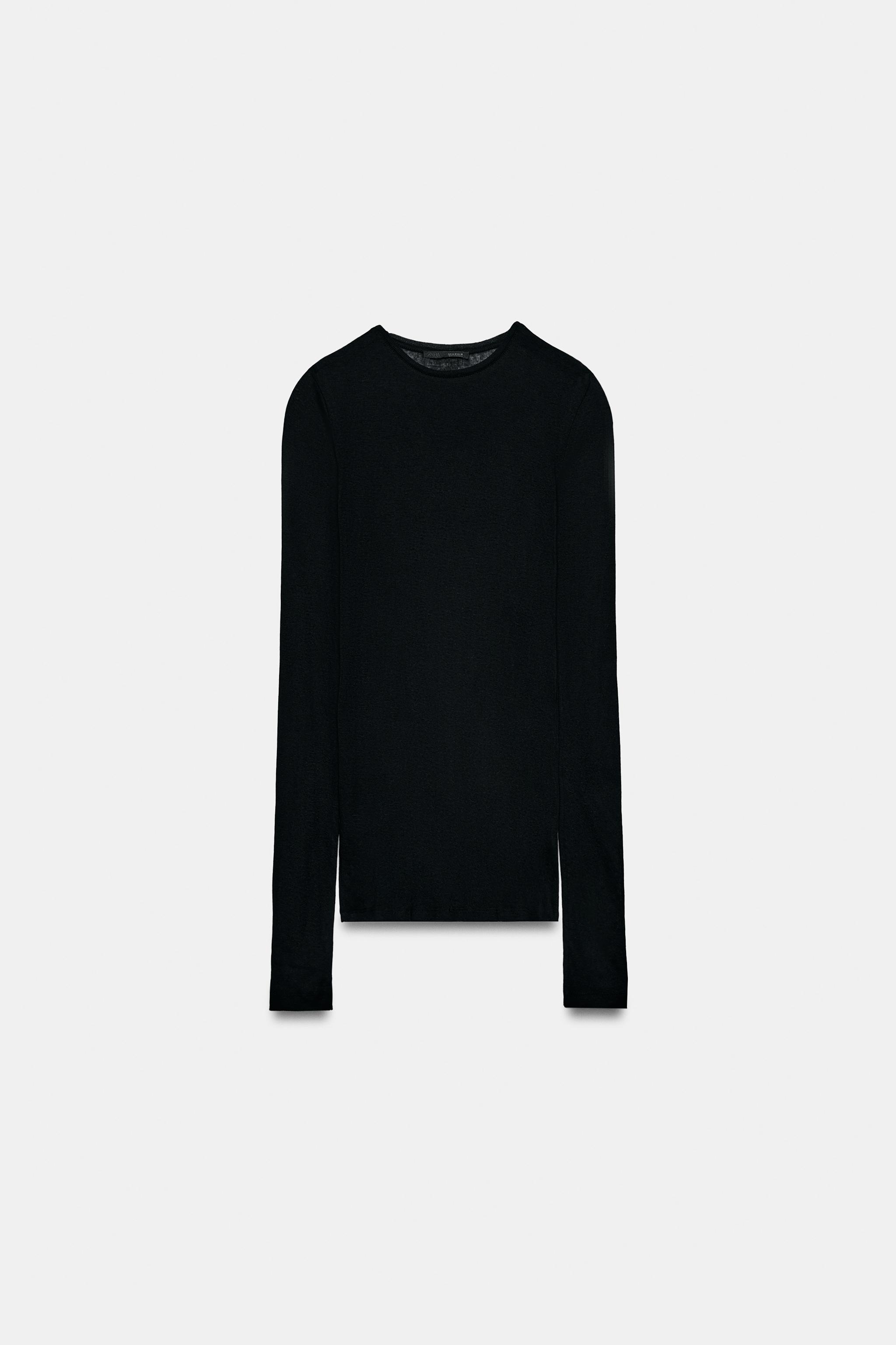 SUPIMA® LONG SLEEVE T-SHIRT — Black