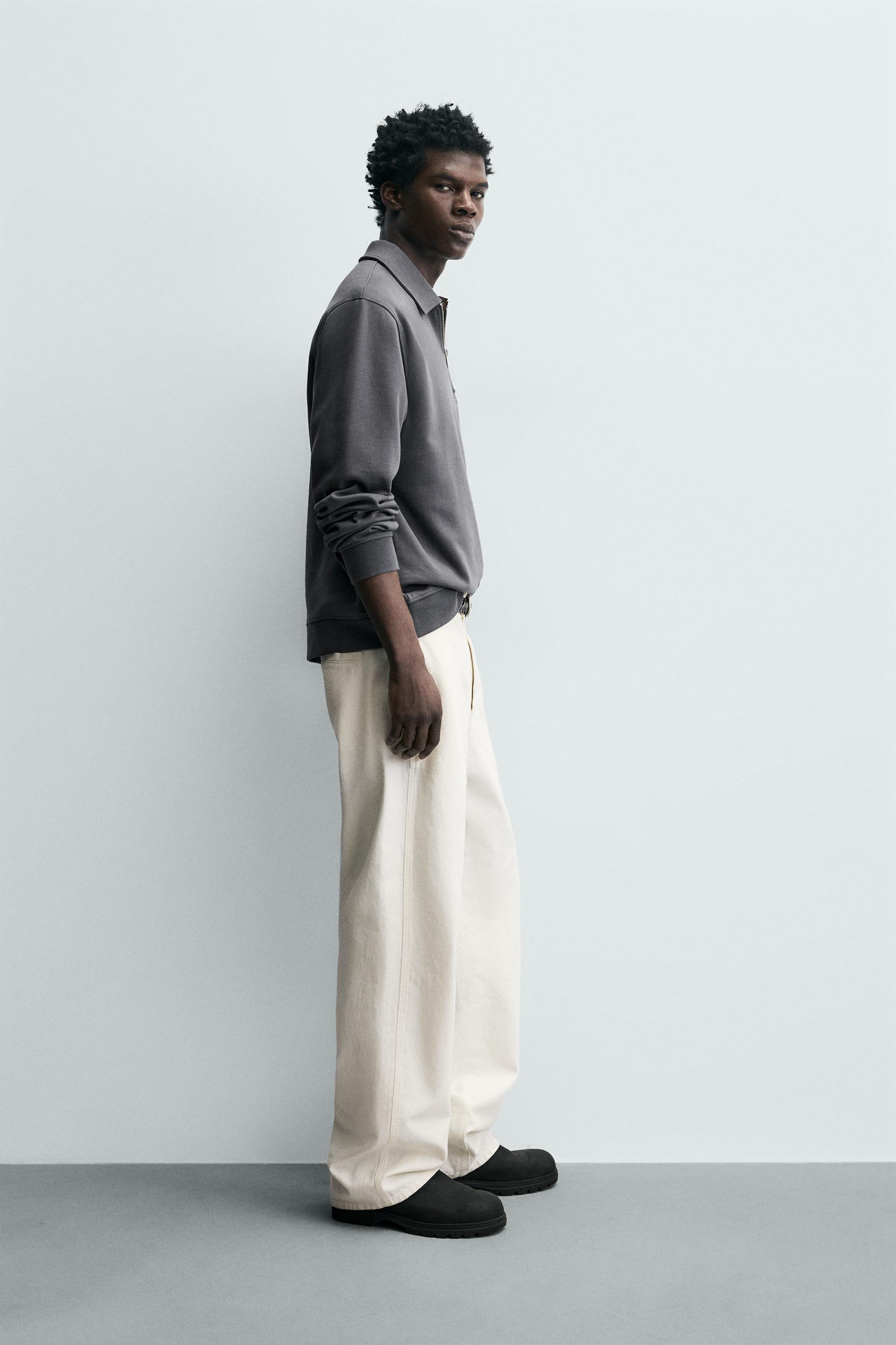 INTERLOCK ZIP POLO SWEATSHIRT