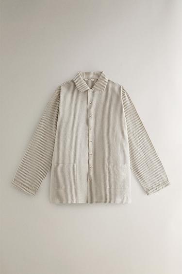 ENSEMBLE PYJAMA RAYURES NOËL (ENSEMBLE DE 2) - Blanc cassé de Zara - Image 1