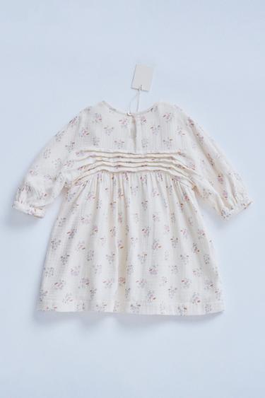 TIMELESZ - FLORAL DRESS - Ecru by Zara - Image 1