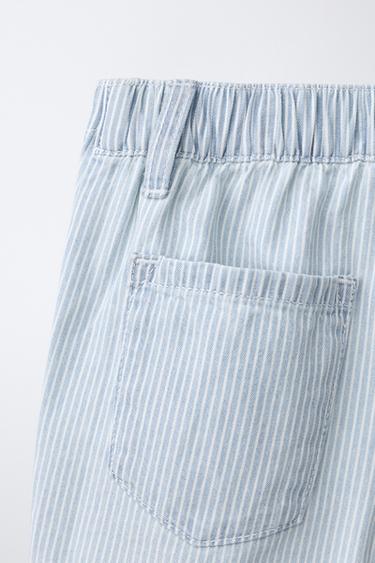 JUPE-SHORT À RAYURES - rayures de Zara - Image 3