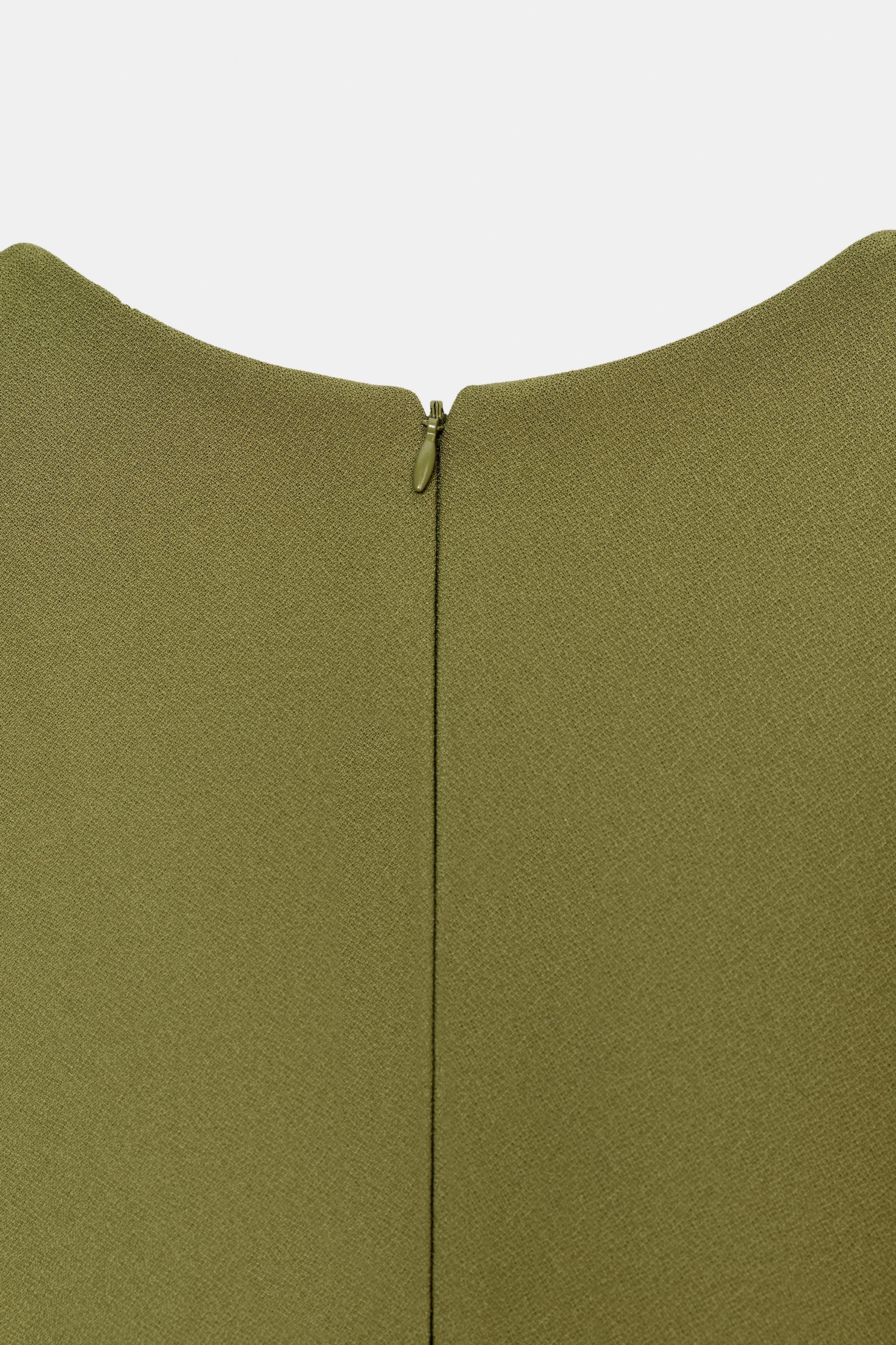 CREPE V-NECK DRESS