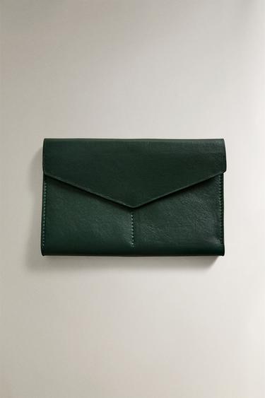 SKÓRZANY ORGANIZER NA KABLE - Zielony Zara