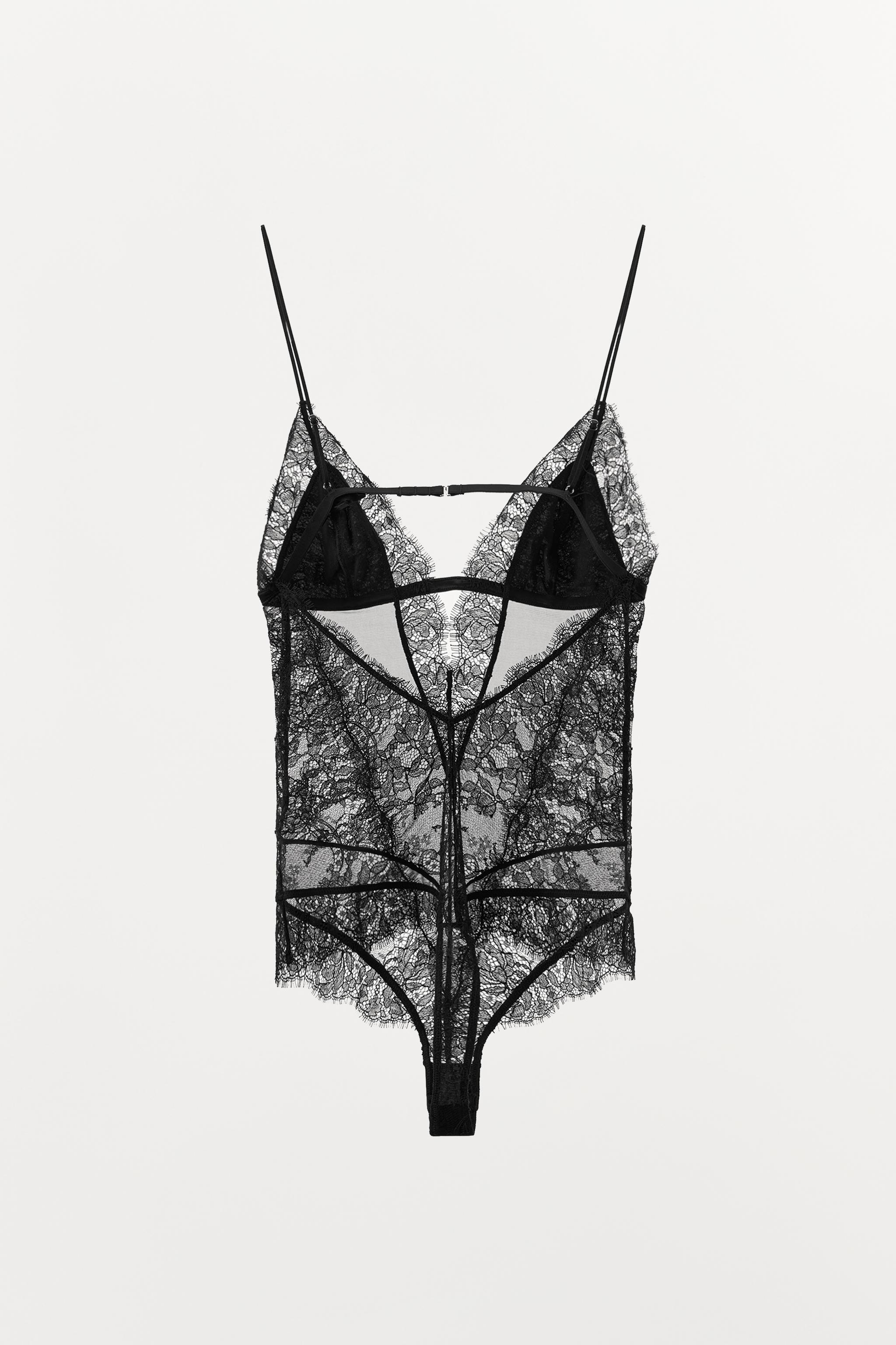 COMBINATION LACE BODYSUIT - Black | ZARA United States