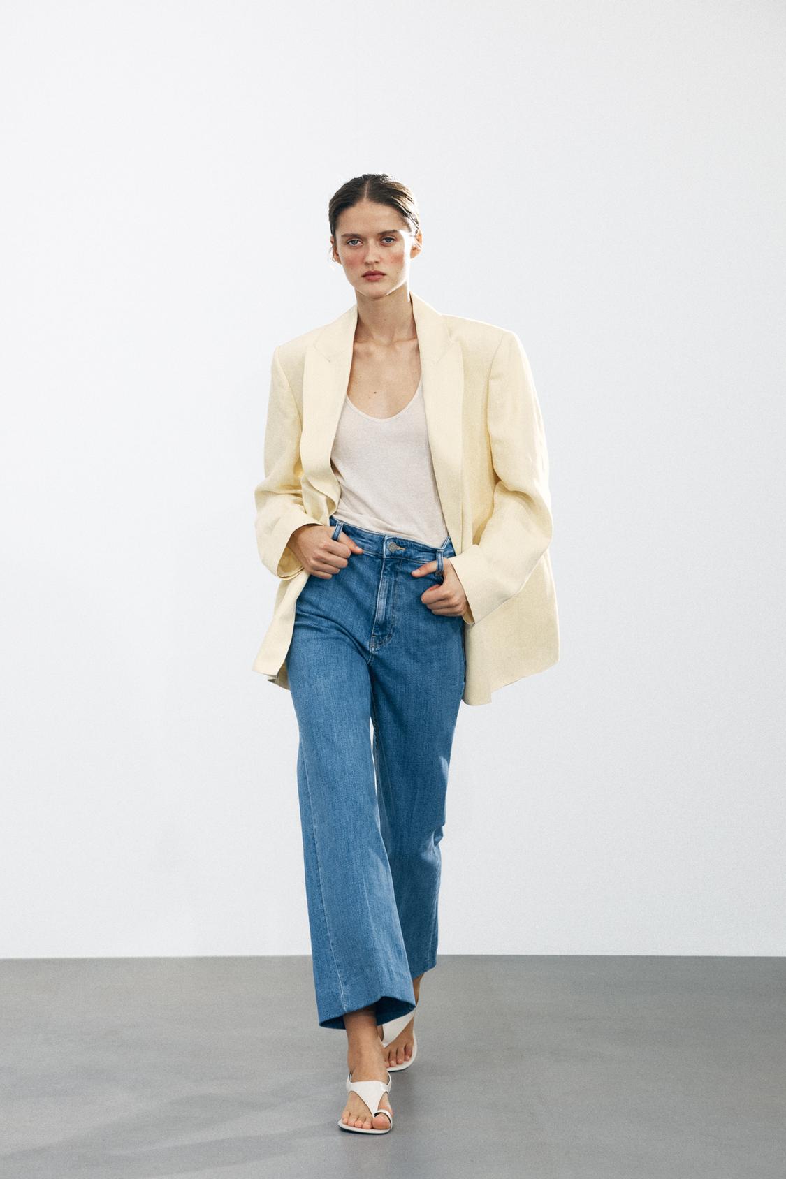 ZW COLLECTION HIGH-WAISTED PALAZZO JEANS