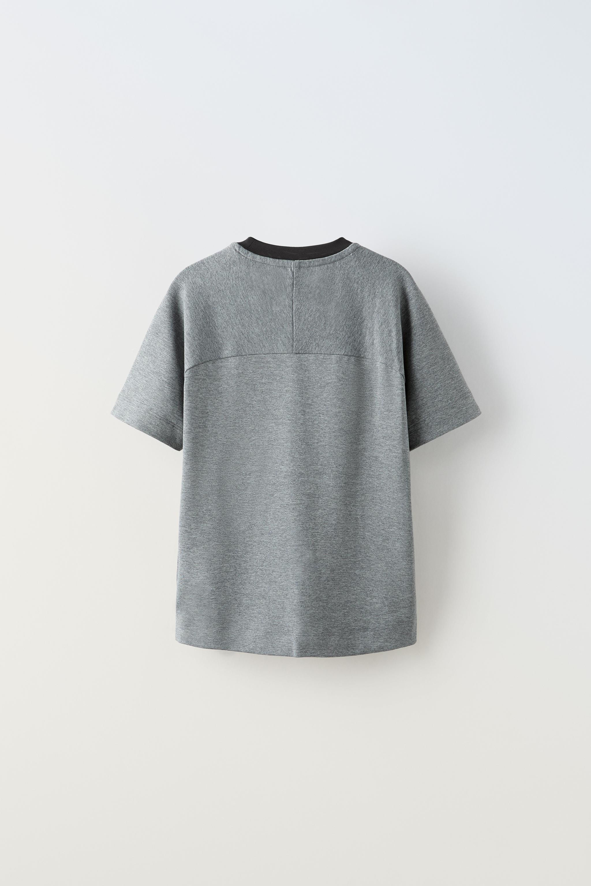 スポーティテクニカルTシャツ - ミディアムグレー | ZARA Japan / 日本